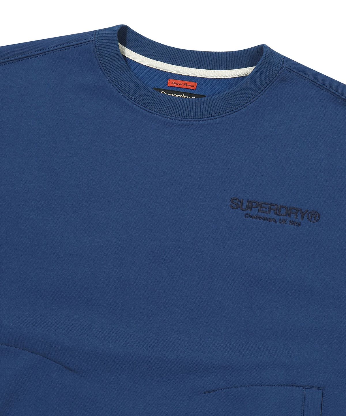 슈퍼드라이(SUPERDRY) 코어 스웨트 셔츠 네이비