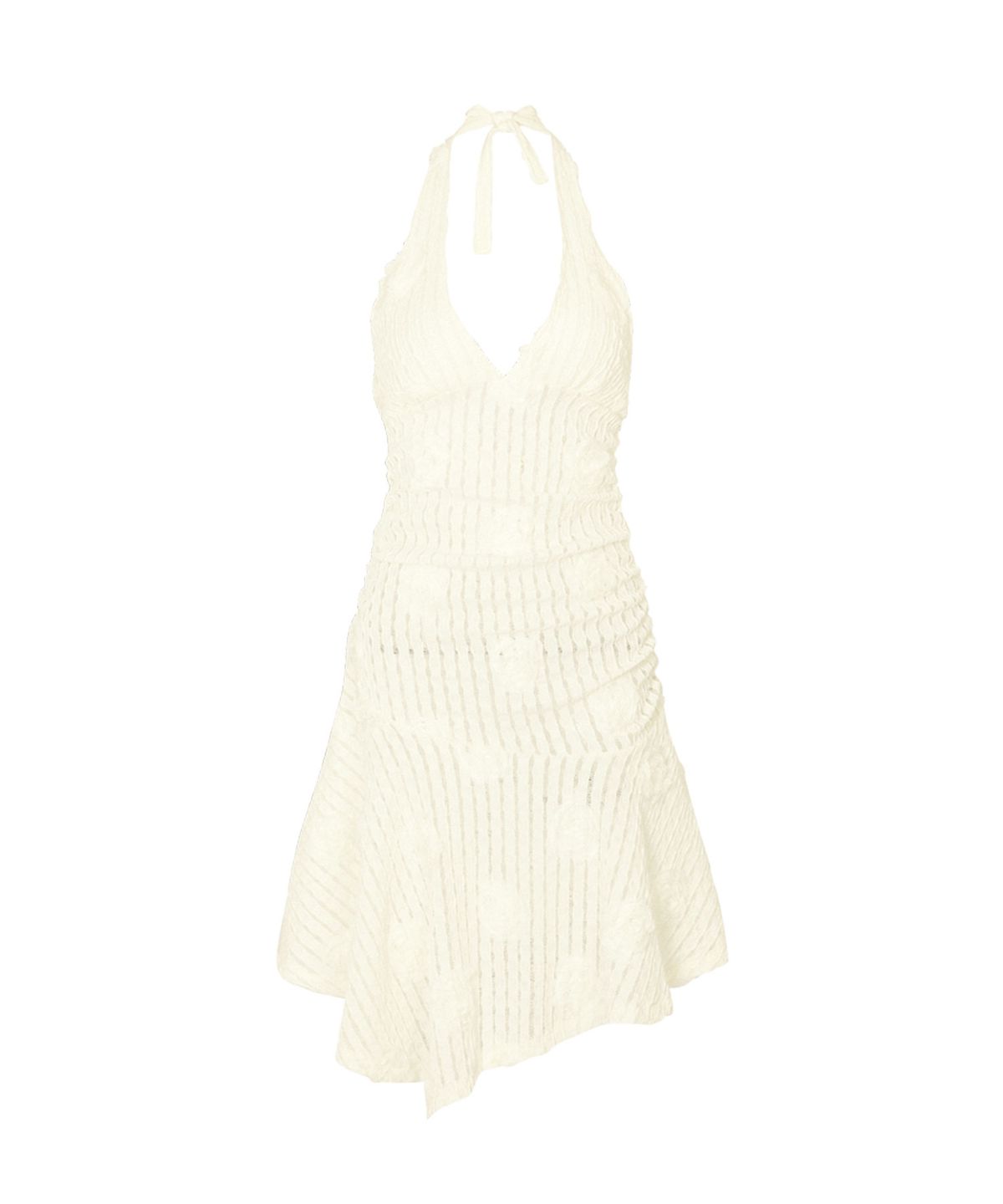 루루서울(LOULOUSEOUL) Bohemian Halter Neck Rose Dress (Ivory)