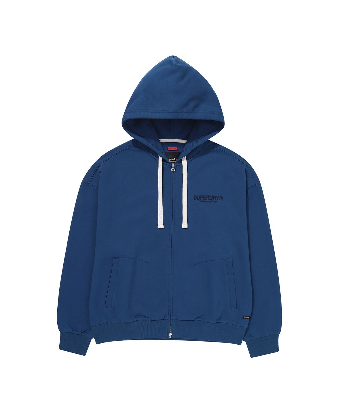 슈퍼드라이(SUPERDRY) 코어 2-WAY 후드집업 네이비