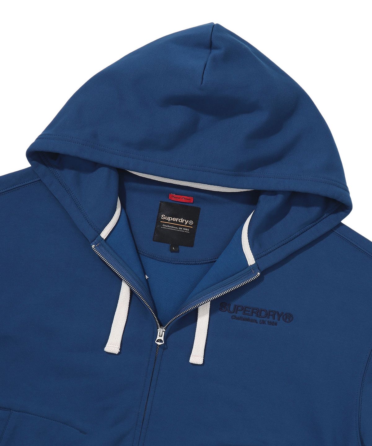 슈퍼드라이(SUPERDRY) 코어 2-WAY 후드집업 네이비