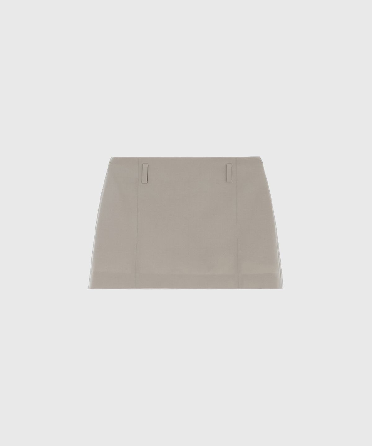 룩캐스트(LOOKAST) 루나 베이직 미니 스커트_에시 베이지 / LUNA BASIC MINI SKIRT_ASH BEIGE