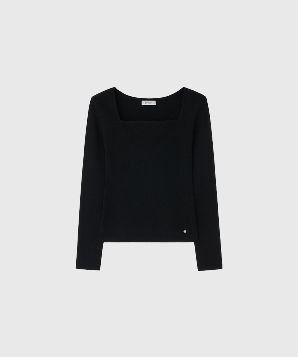 룩캐스트(LOOKAST) 다나 스퀘어 넥 슬림 니트 탑 / DANA SQUARE NECK SLIM KNIT TOP_2colors