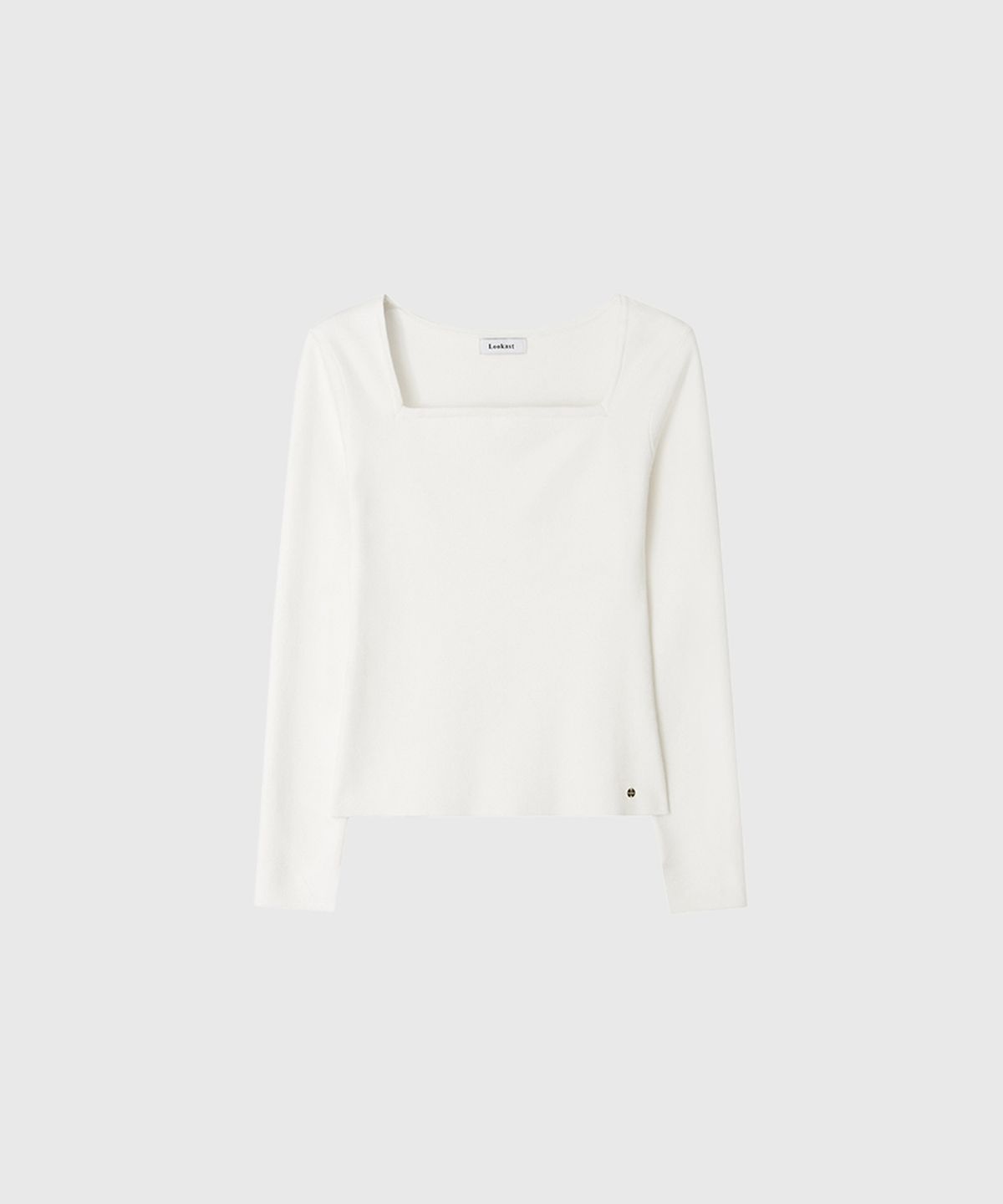 룩캐스트(LOOKAST) 다나 스퀘어 넥 슬림 니트 탑 / DANA SQUARE NECK SLIM KNIT TOP_2colors