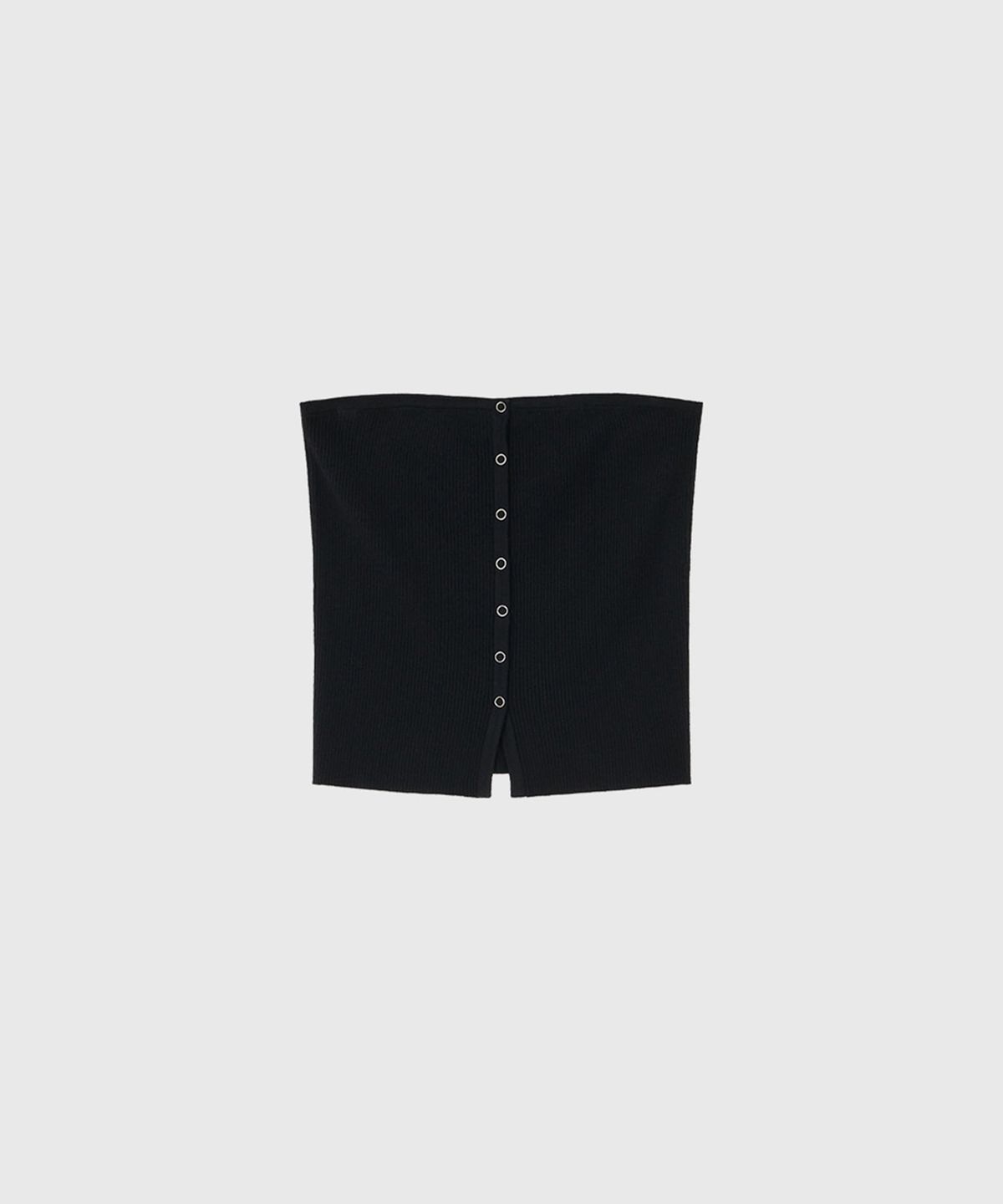 룩캐스트(LOOKAST) 디온 니트 튜브 탑_블랙 / DION KNIT TUBE TOP_BLACK