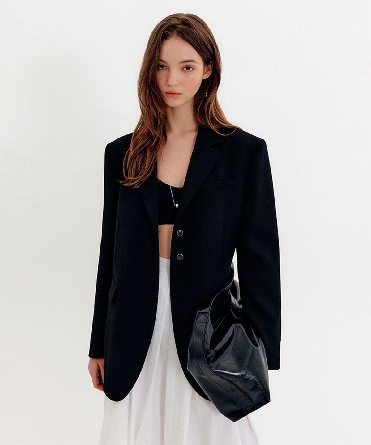 룩캐스트(LOOKAST) 니야 오버핏 싱글 자켓 / NIYA OVERFIT SINGLE JACKET_3colors