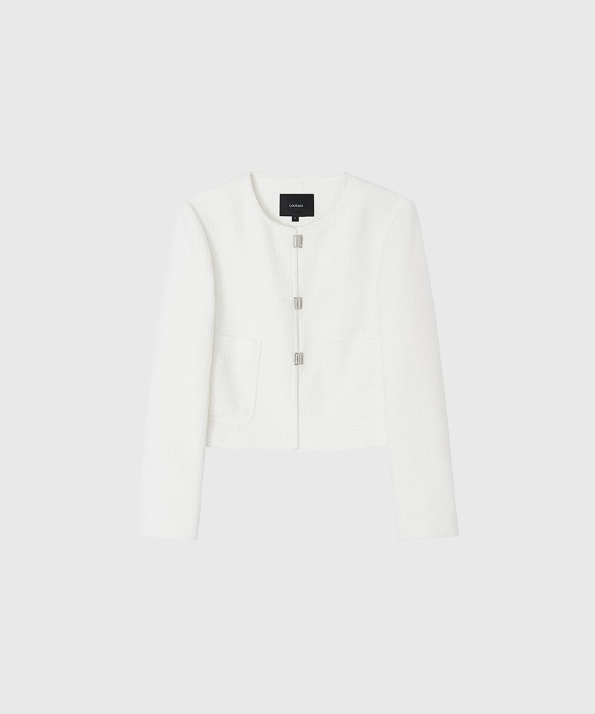 룩캐스트(LOOKAST) 엘라 트위드 자켓_아이보리 / ELLA TWEED JACKET_IVORY