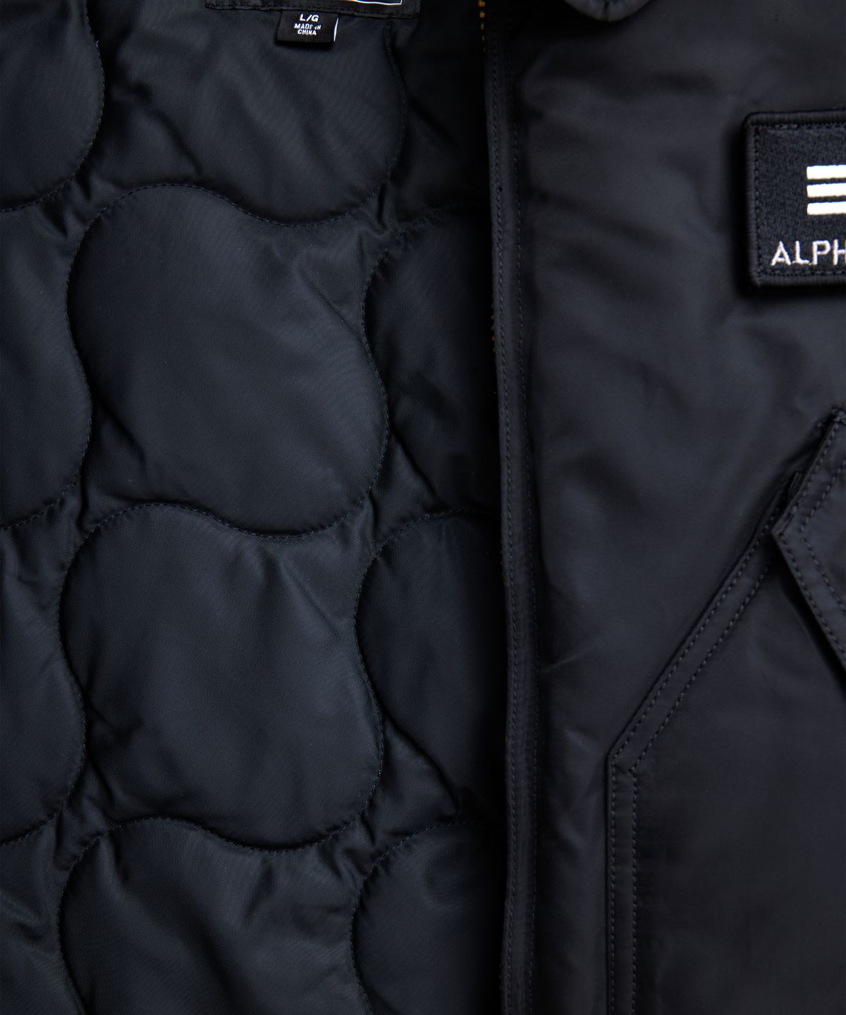알파 인더스트리(ALPHA INDUSTRIES) CWU 45/P 플라이트 자켓 블랙