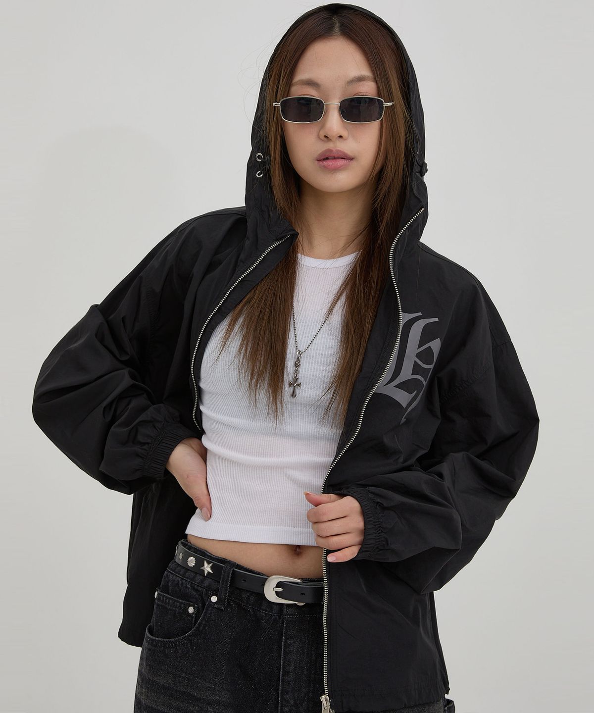 후드후드(HOODHOOD) H 윈드 브레이커 블랙