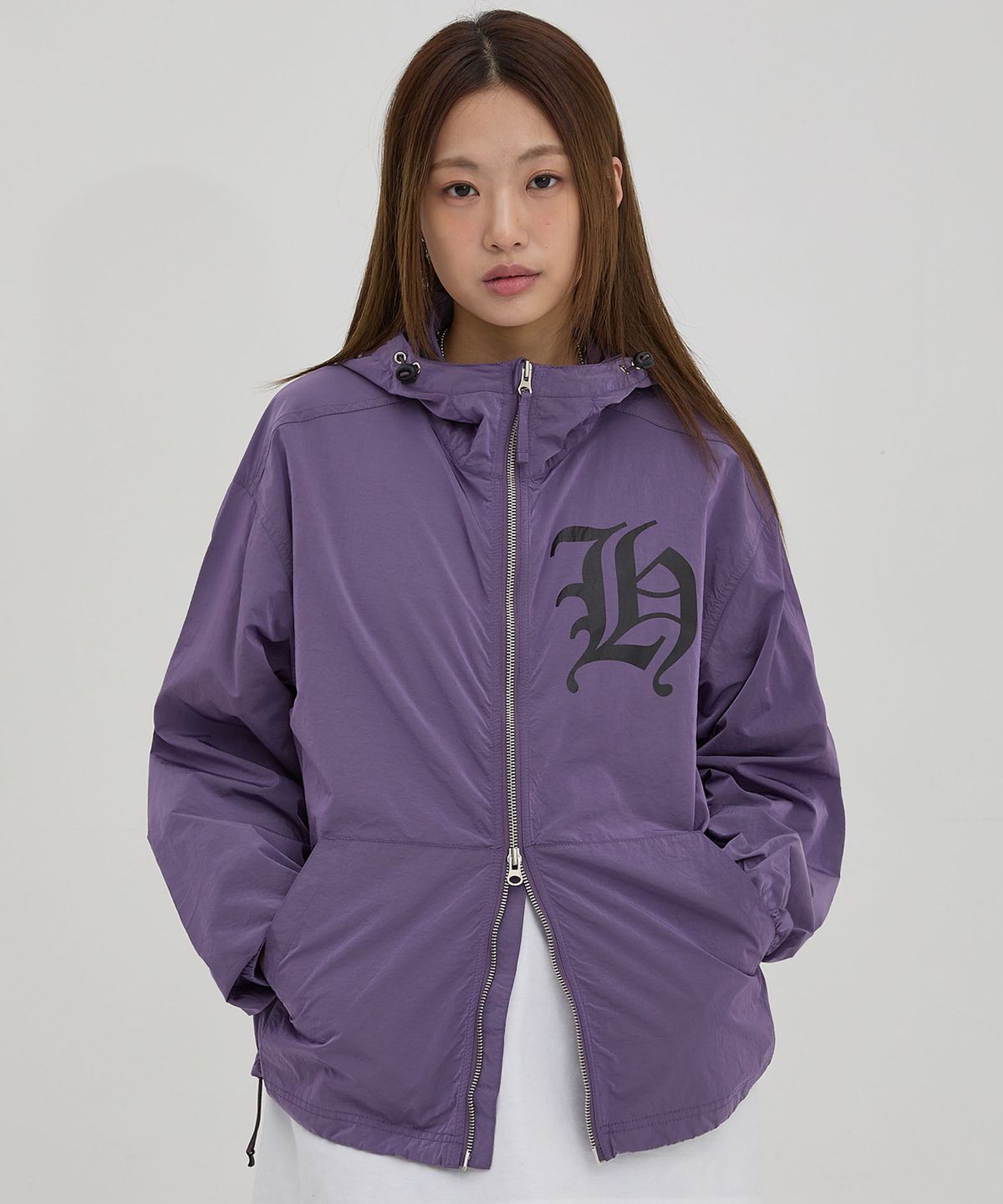 후드후드(HOODHOOD) H 윈드 브레이커 퍼플