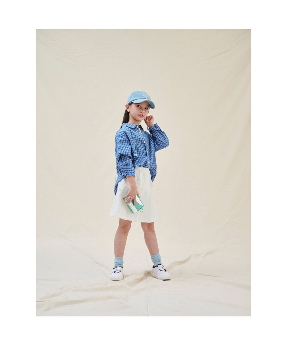 빈폴 키즈(BEANPOLE KIDS) 치노 플리츠 치마 바지  아이보리 (BI5227G030)
