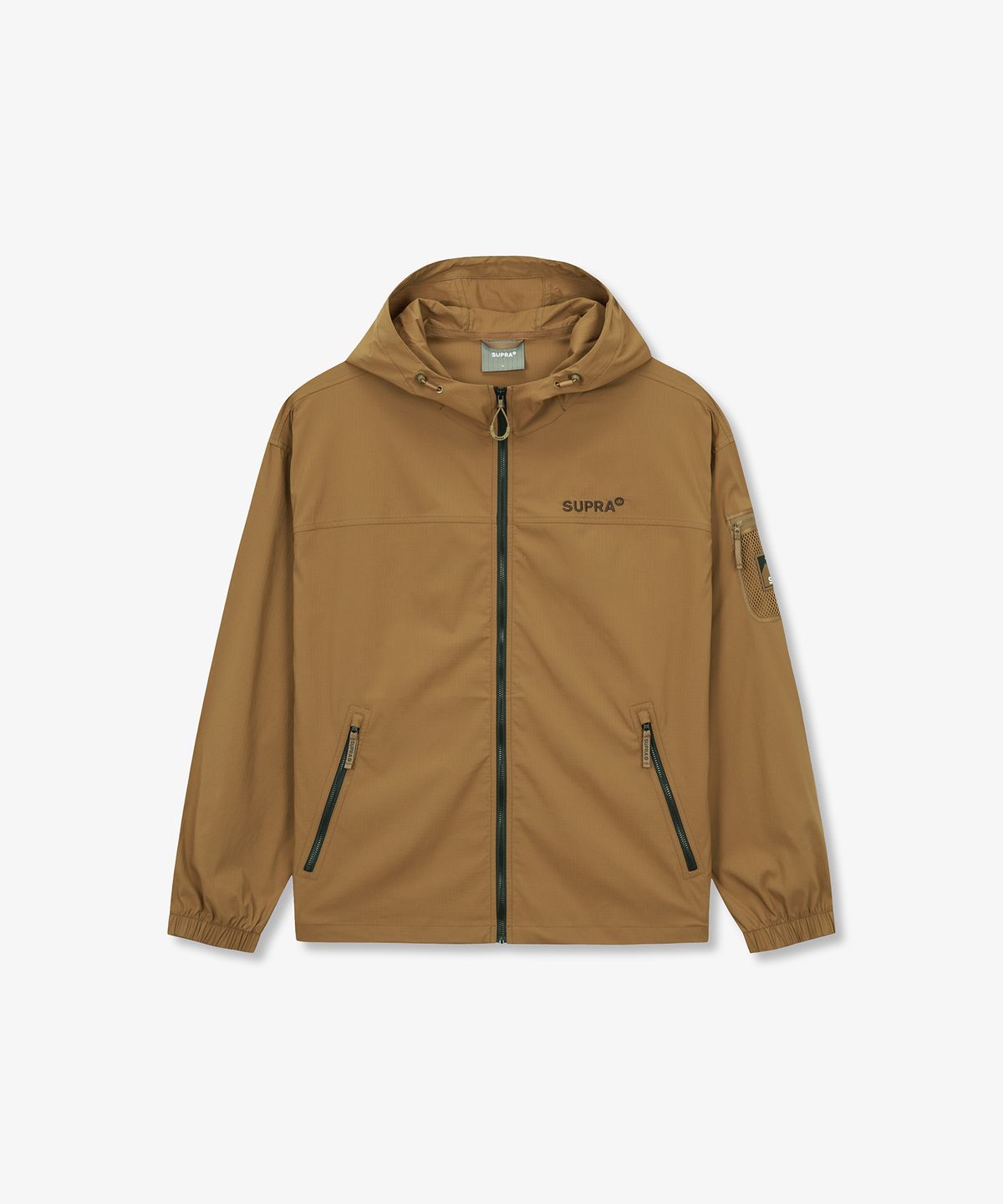 수프라(SUPRA) 메쉬포켓 포인트 바람막이(BROWN)