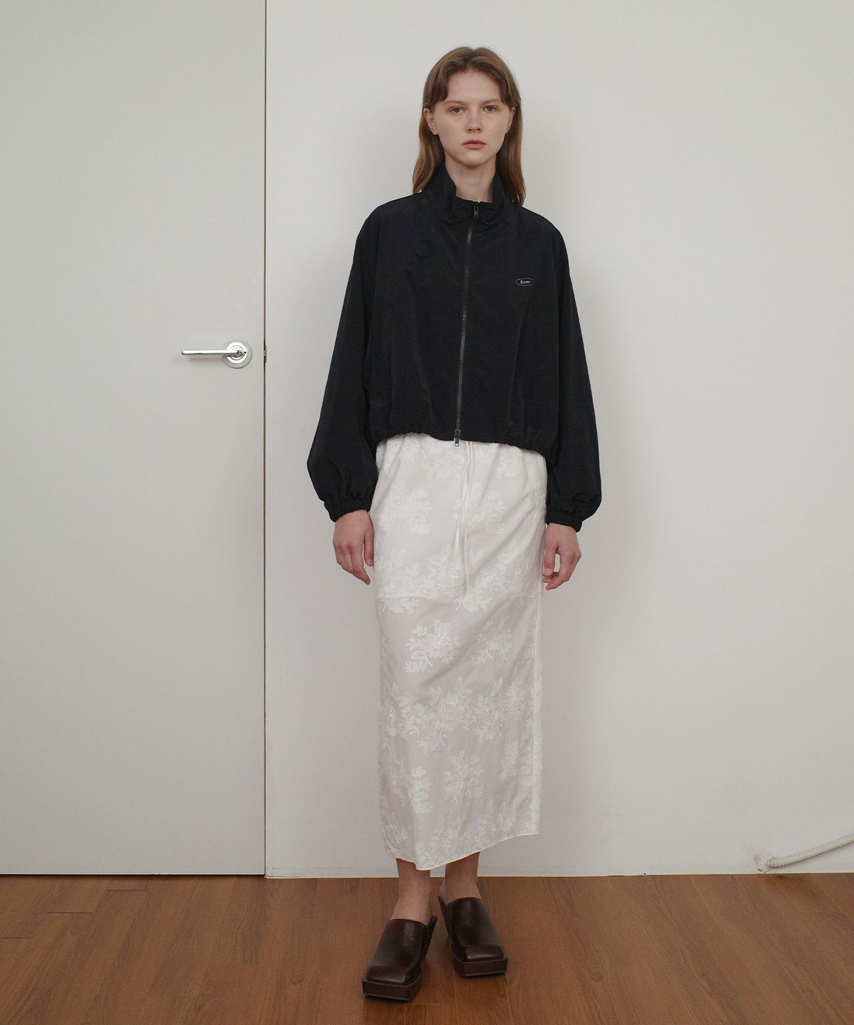 엔오르(EN OR) FLOWER LACE SKIRT - WHITE