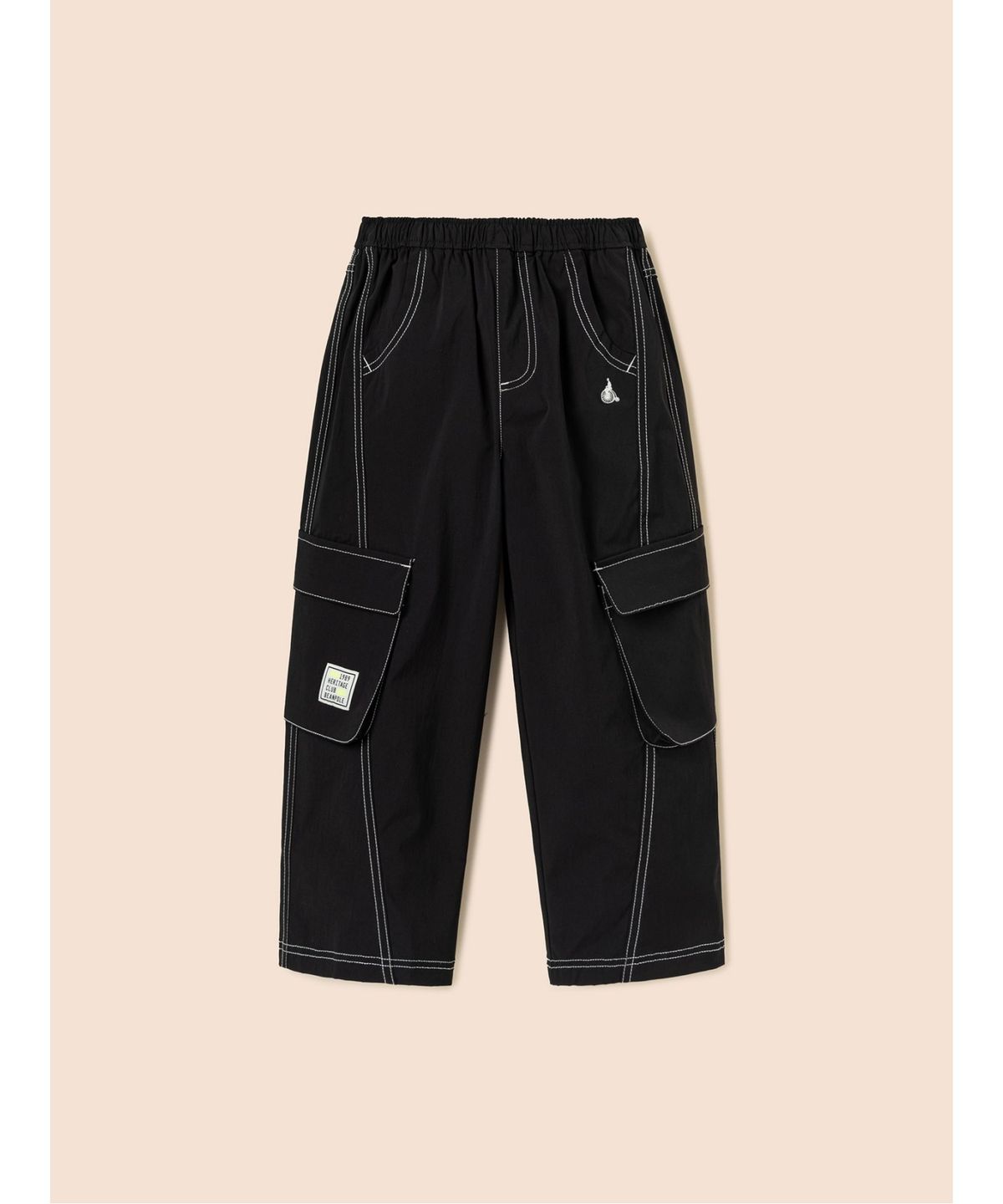 빈폴 키즈(BEANPOLE KIDS) 스티치 워크 팬츠  블랙 (BI5121U045)