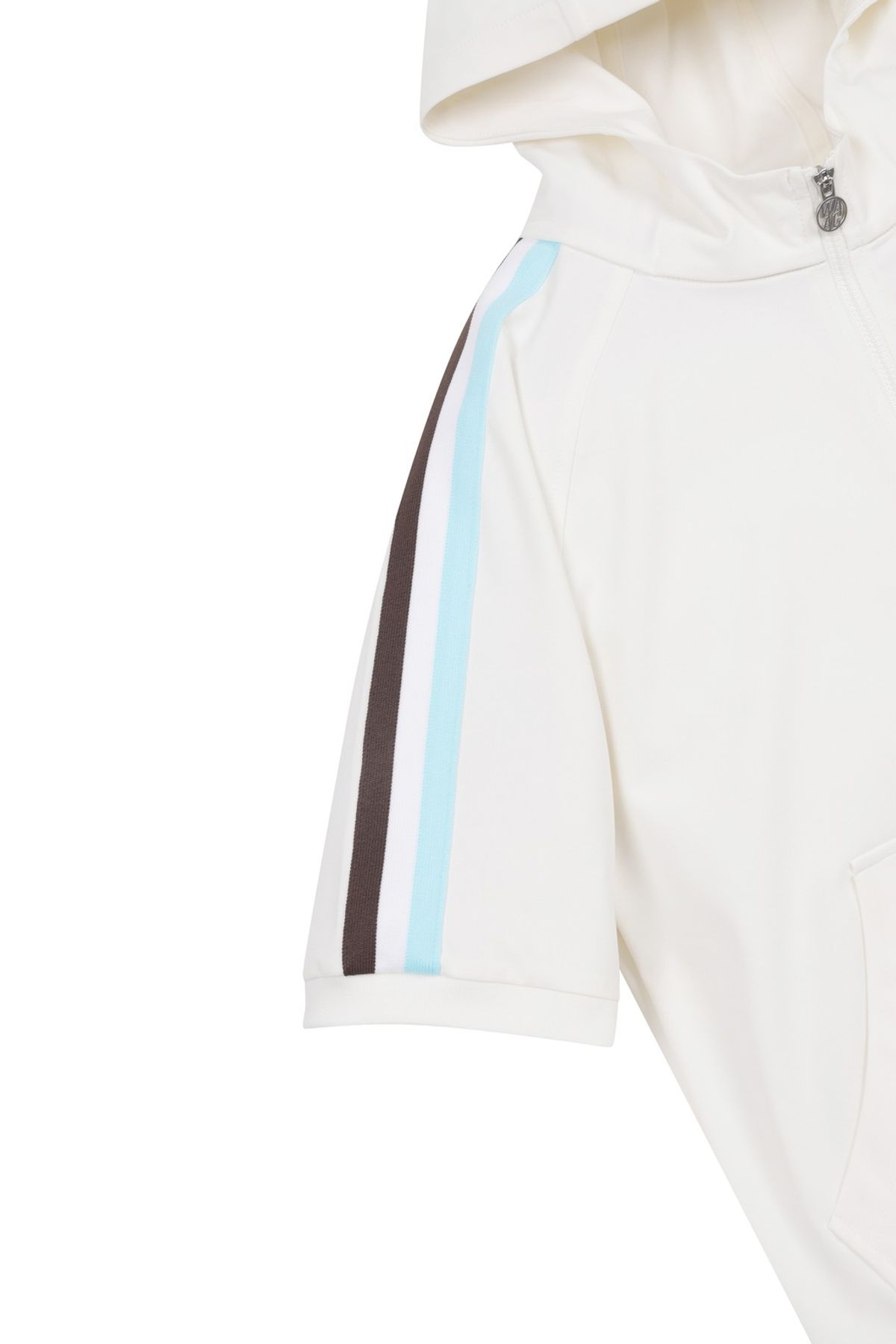 왁(WAAC) Women WAACKY Half Zip Hoodie_WWTCM25226IVX