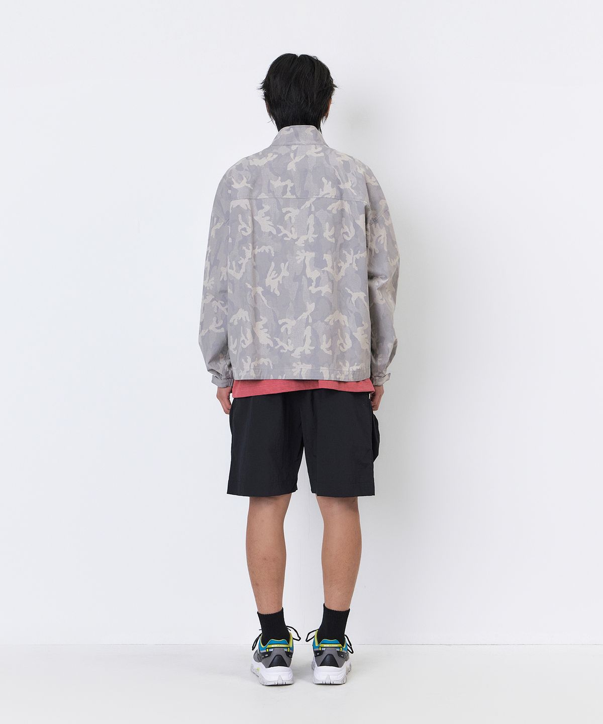 논타입(NONTYPE) CAMO LUGGAGE JUMPER (GREY)