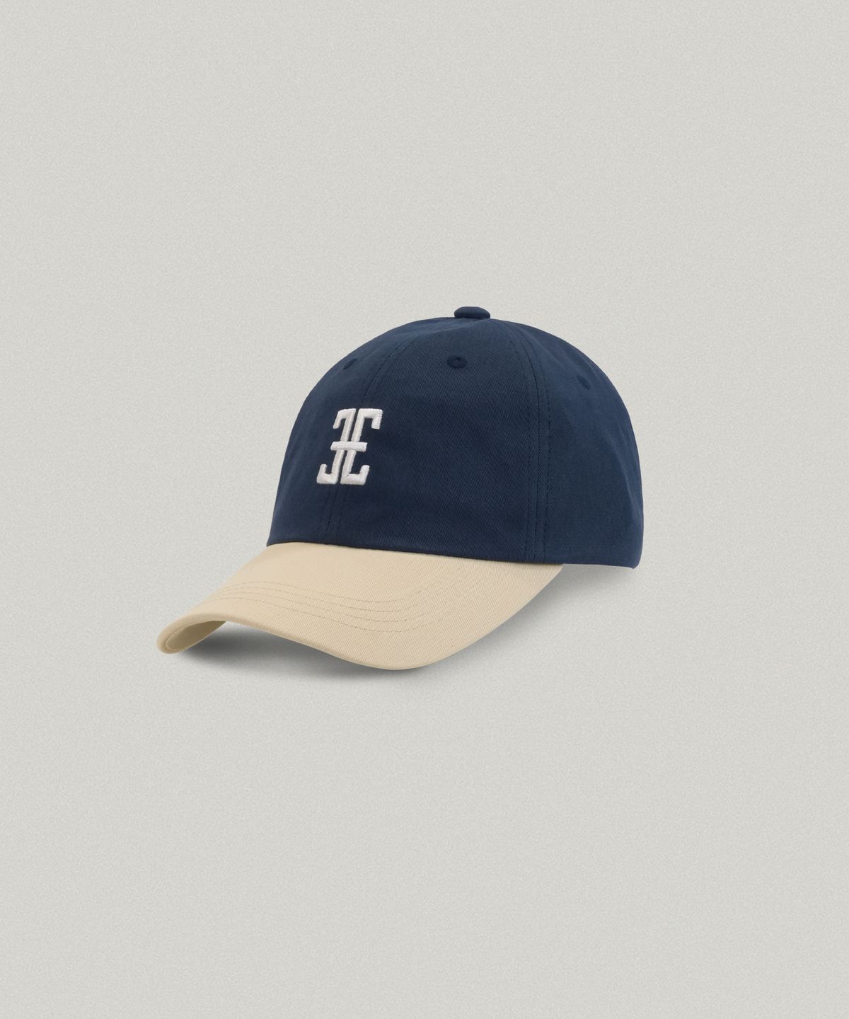 폴뉴아(FOLNUA) COLORATION CLASSIC LOGO BALL CAP [NAVY BEIGE]