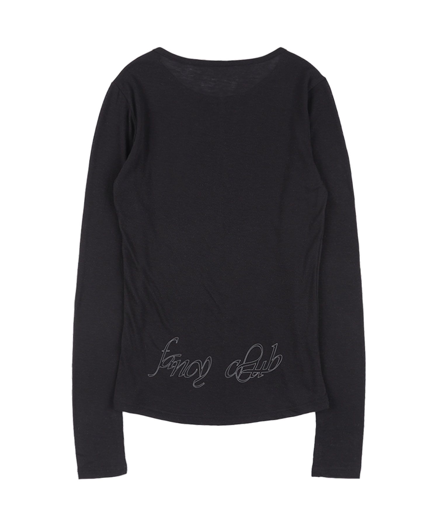[FANCY CLUB] 3-WAY DOT LAYERED LONG SLEEVE F25QB071 /追跡付 MUSINSA | FANCY CLUB 3-WAY Dot Layered Long Sleeve (BLACK)_