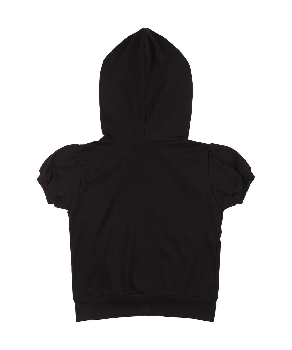 팬시클럽(FANCY CLUB) 퍼프 라운드 스카프 후디 (BLACK)_F25QB081