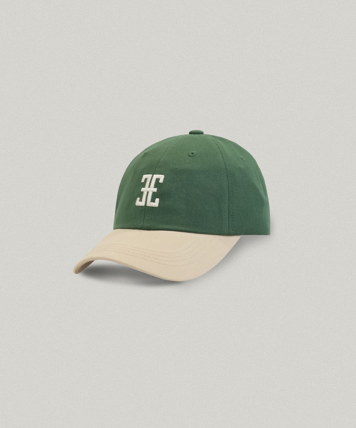 폴뉴아(FOLNUA) COLORATION CLASSIC LOGO BALL CAP [GREEN BEIGE]