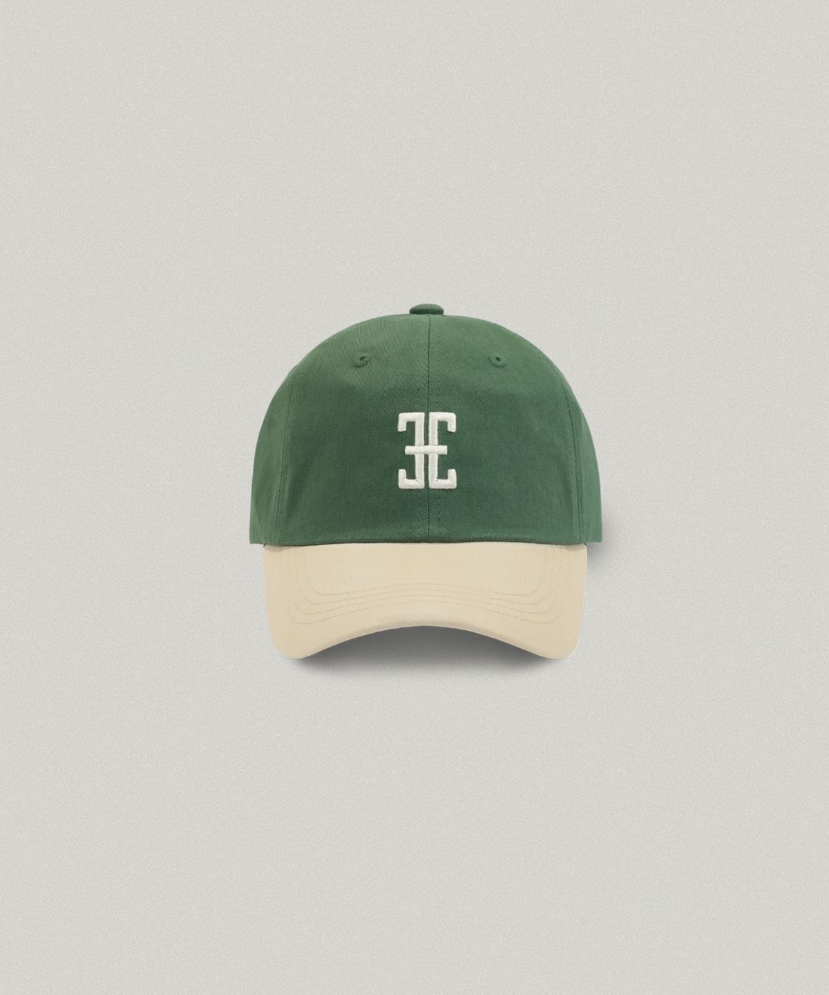폴뉴아(FOLNUA) COLORATION CLASSIC LOGO BALL CAP [GREEN BEIGE]