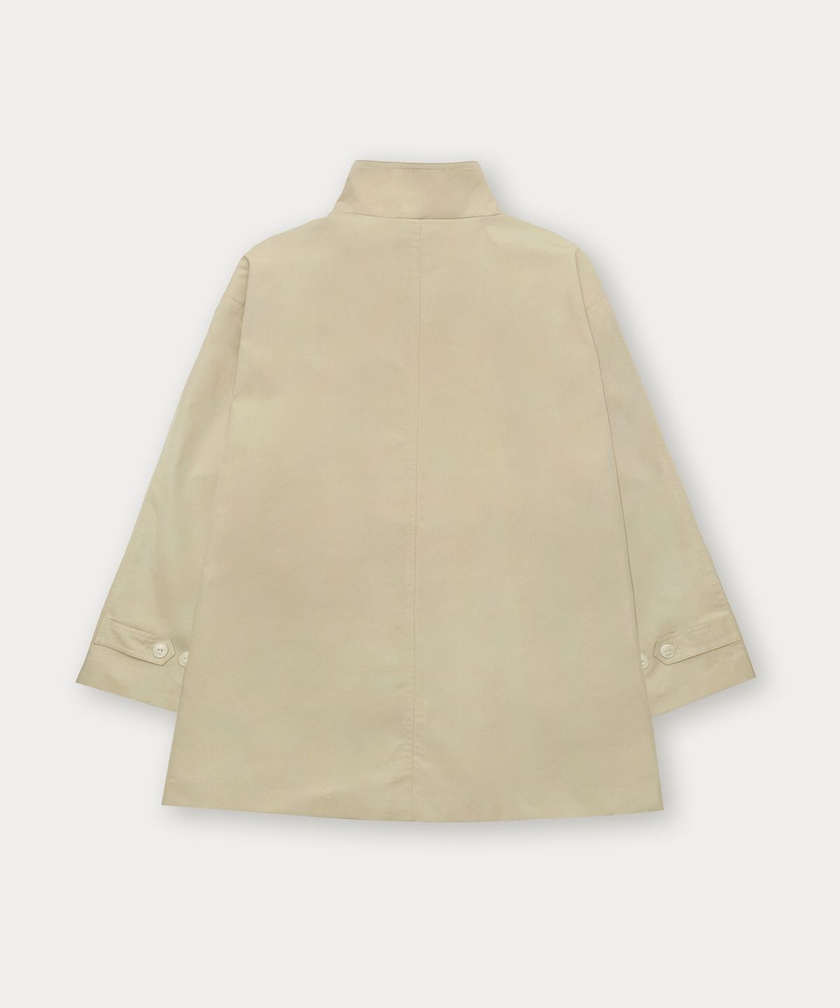 썸웨어버터(SOMEWHEREBUTTER) Breeze Half Trench Coat - Beige