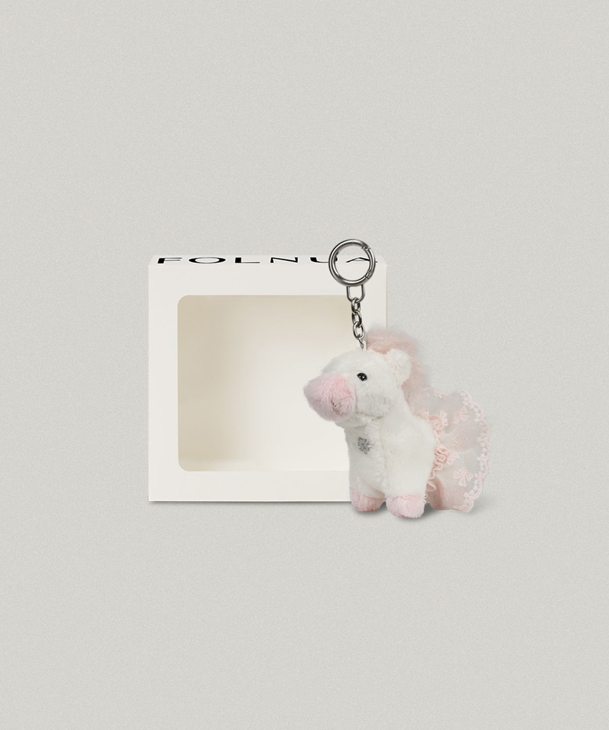 폴뉴아(FOLNUA) CANCAN FOLLY KEYRING (PINK)