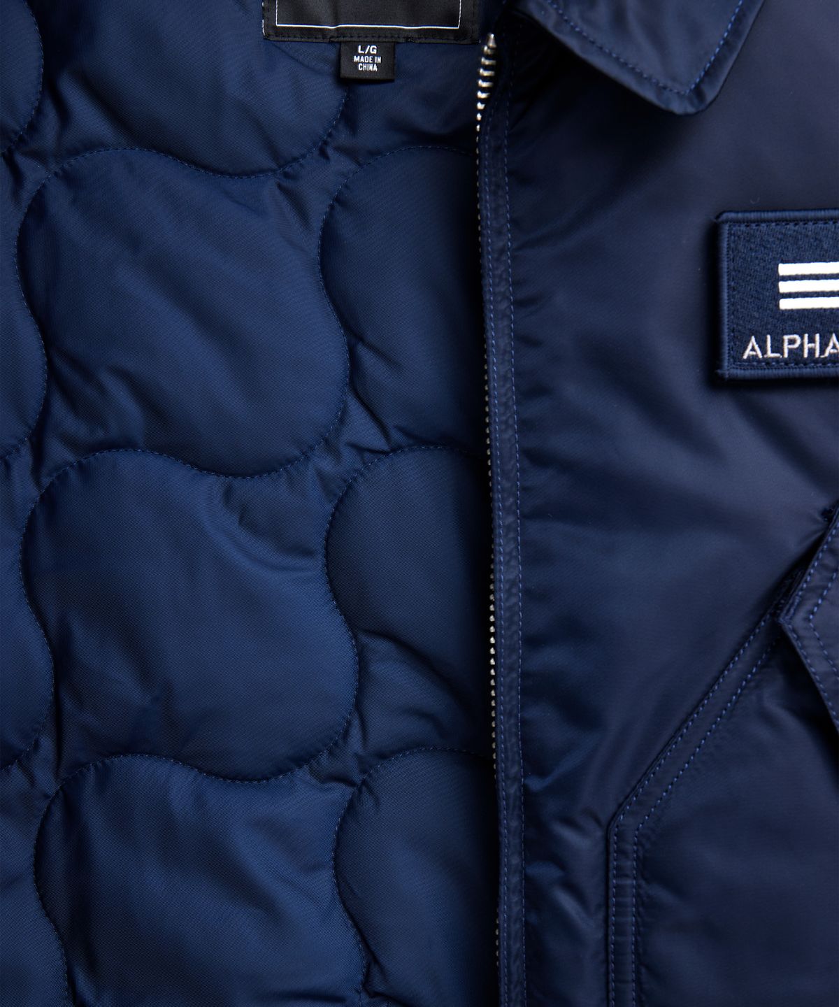 알파 인더스트리(ALPHA INDUSTRIES) CWU 45/P 플라이트 자켓 레플리카 블루