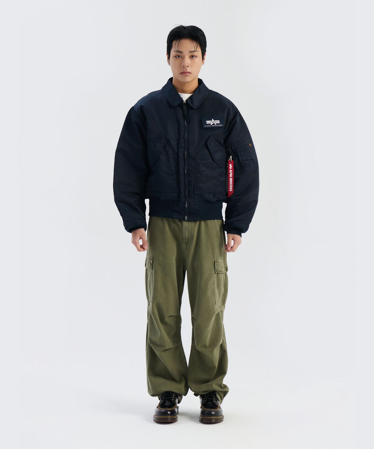 알파 인더스트리(ALPHA INDUSTRIES) CWU 45/P 플라이트 자켓 레플리카 블루
