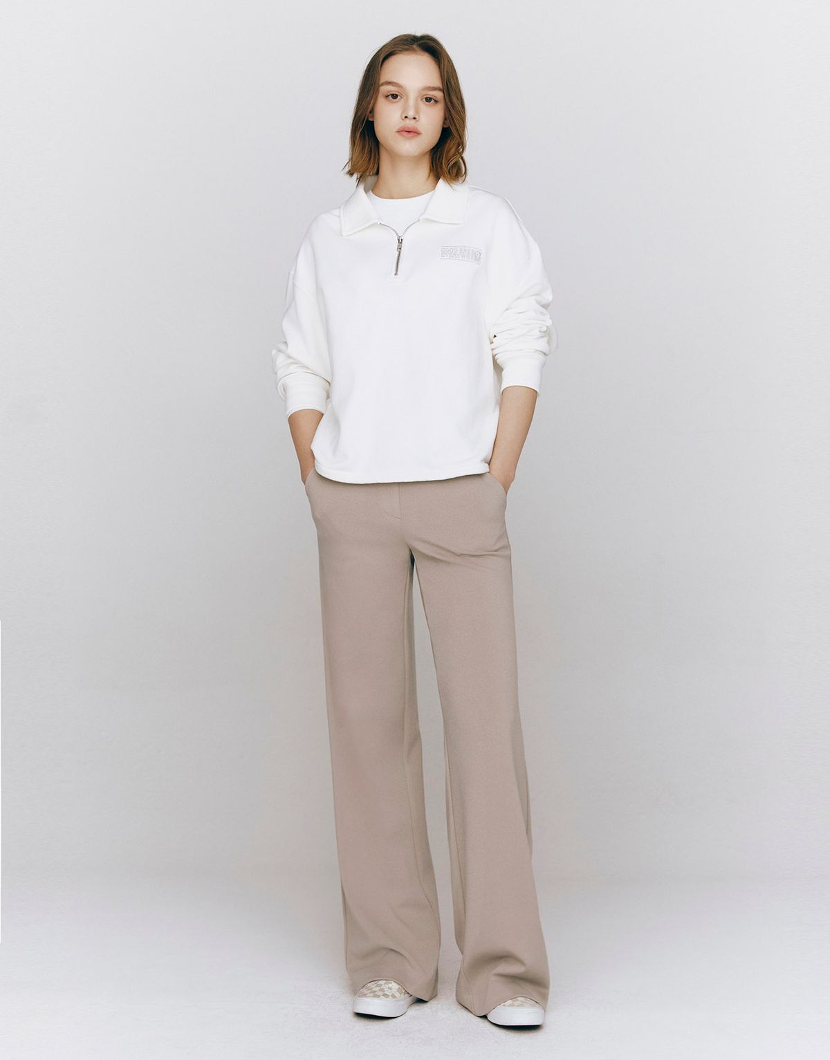 지오다노(GIORDANO) 와이드 풀밴딩 팬츠 415507 [3color]