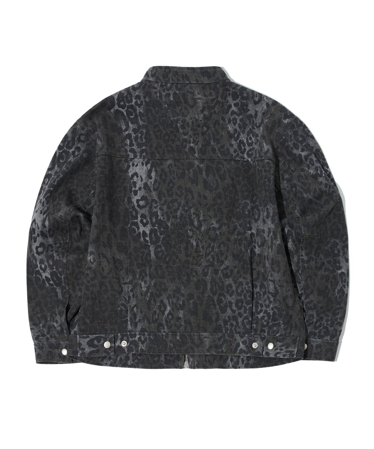 크리틱(CRITIC) LEOPARD TWILL JACKET CHARCOAL