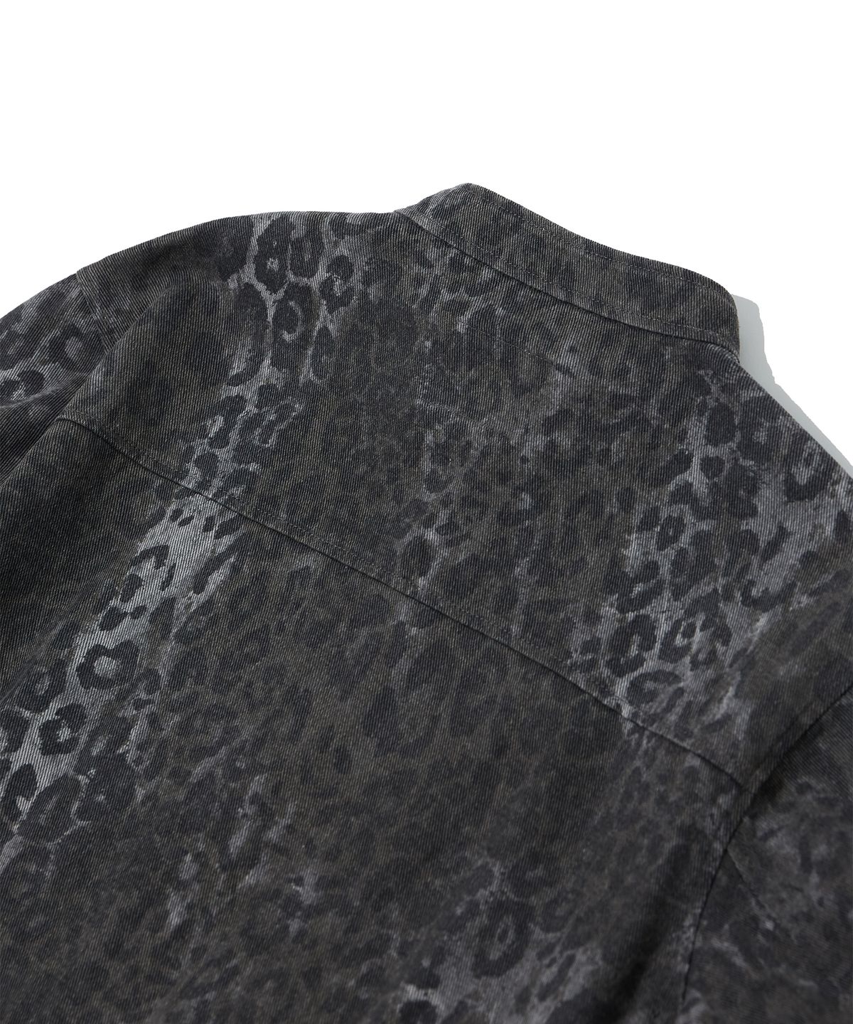 크리틱(CRITIC) LEOPARD TWILL JACKET CHARCOAL