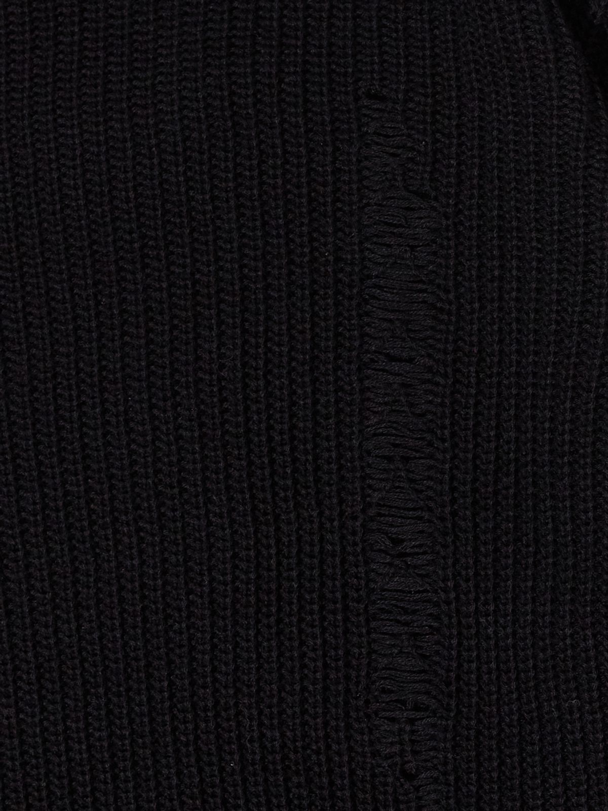 크리틱(CRITIC) CRITIC CHAOS DAMAGE KNIT BLACK