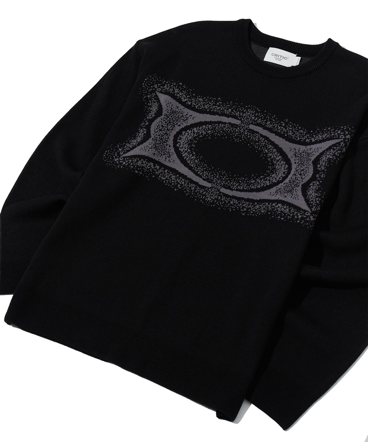 크리틱(CRITIC) WORMHOLE NOISE KNIT BLACK