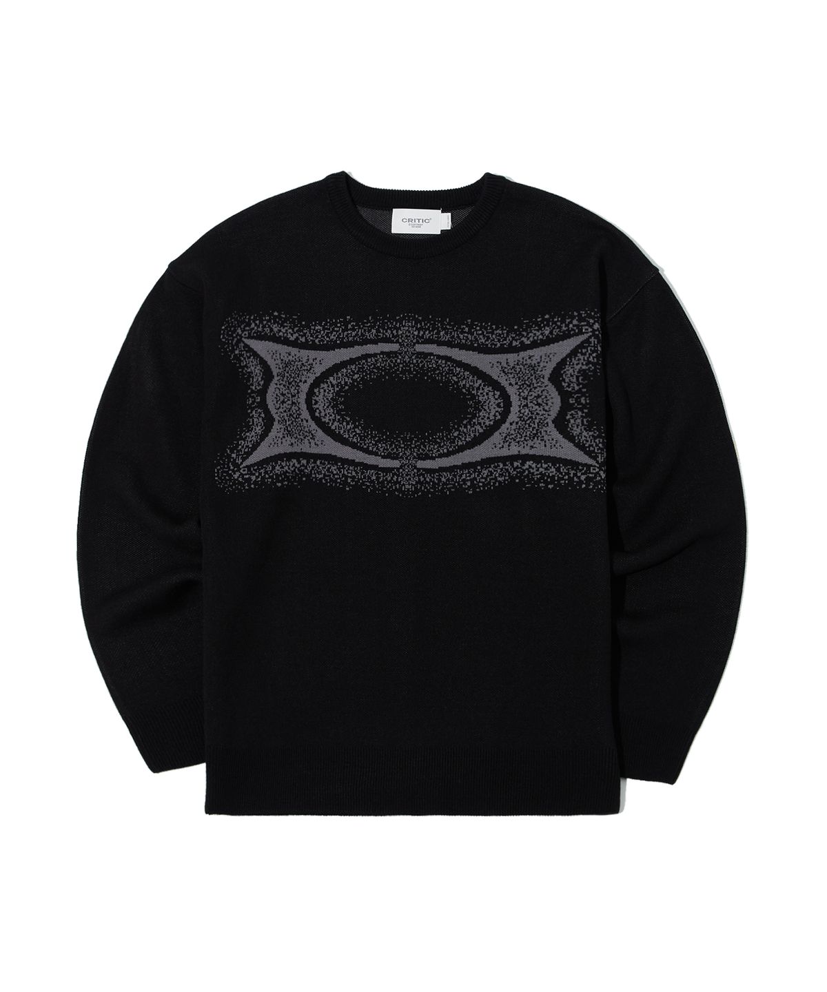 크리틱(CRITIC) WORMHOLE NOISE KNIT BLACK