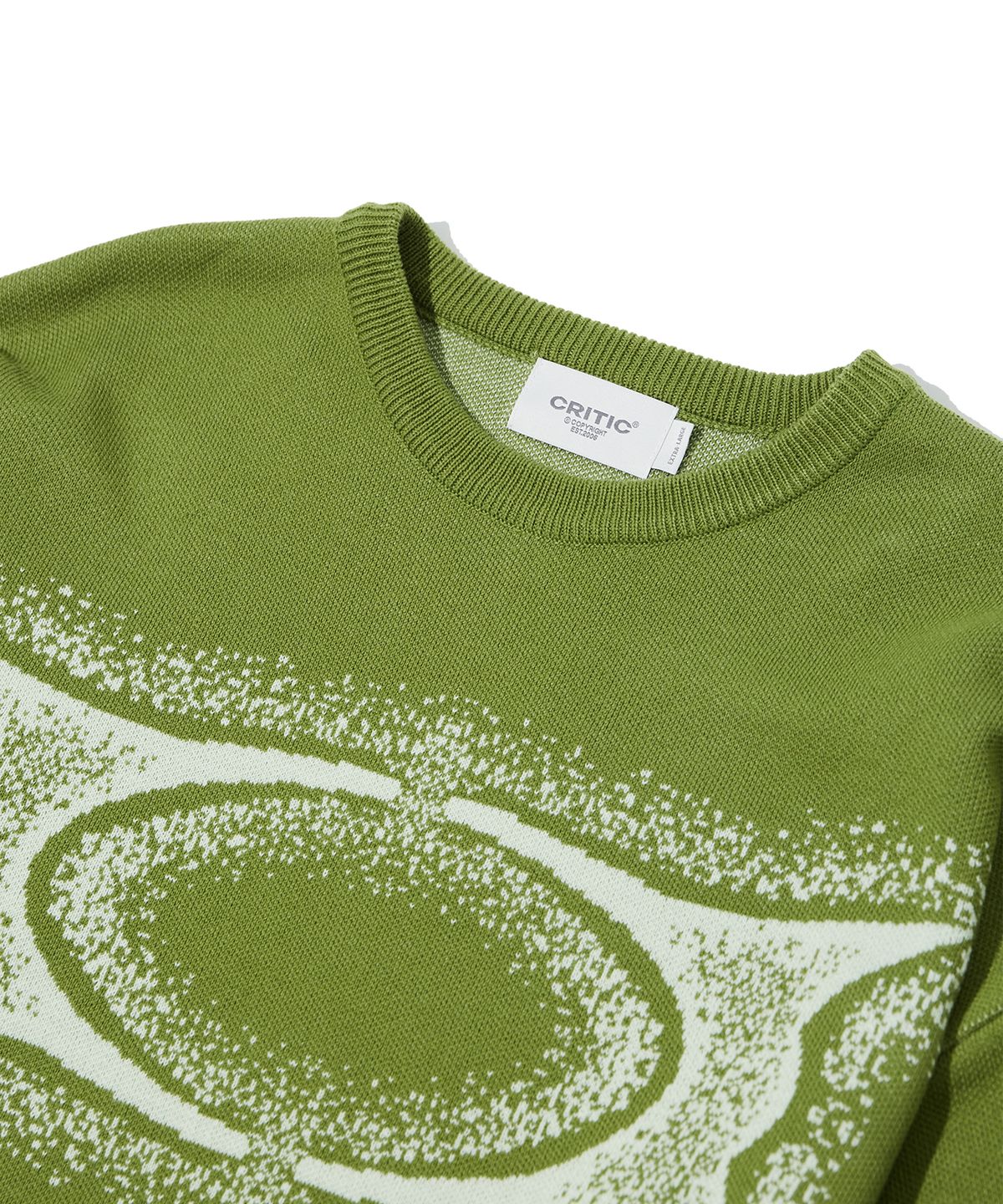 크리틱(CRITIC) WORMHOLE NOISE KNIT GREEN