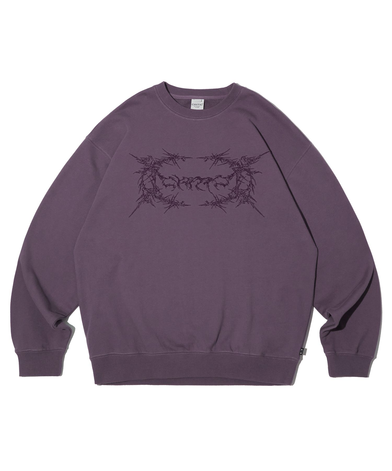 ◆25SS CRITIC SPIKE WORMHOLE SWEAT SHIRTS/2色◆ MUSINSA | CRITIC SPIKE WORMHOLE SWEAT SHIRTS PURPLE
