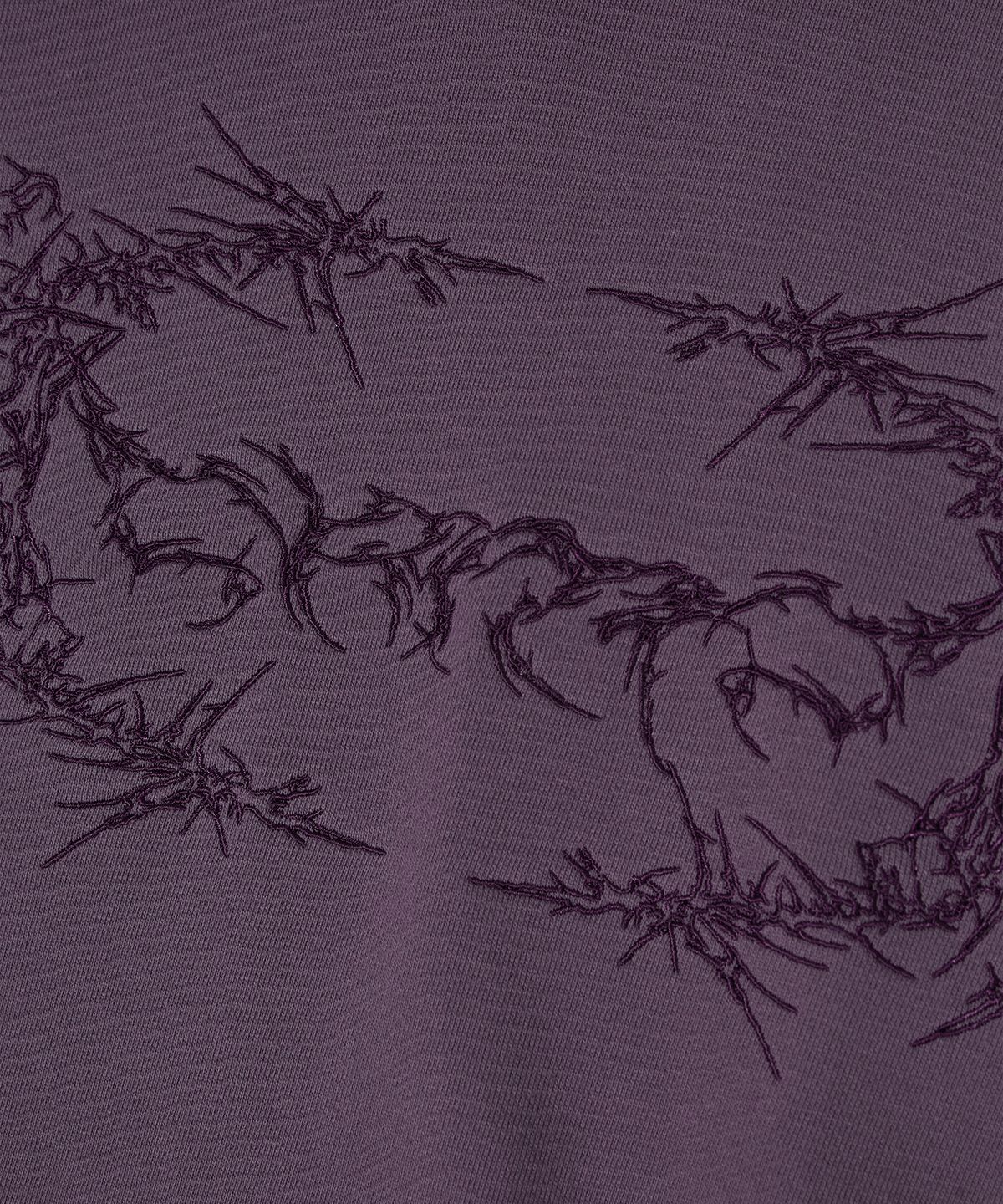 크리틱(CRITIC) SPIKE WORMHOLE SWEAT SHIRTS PURPLE