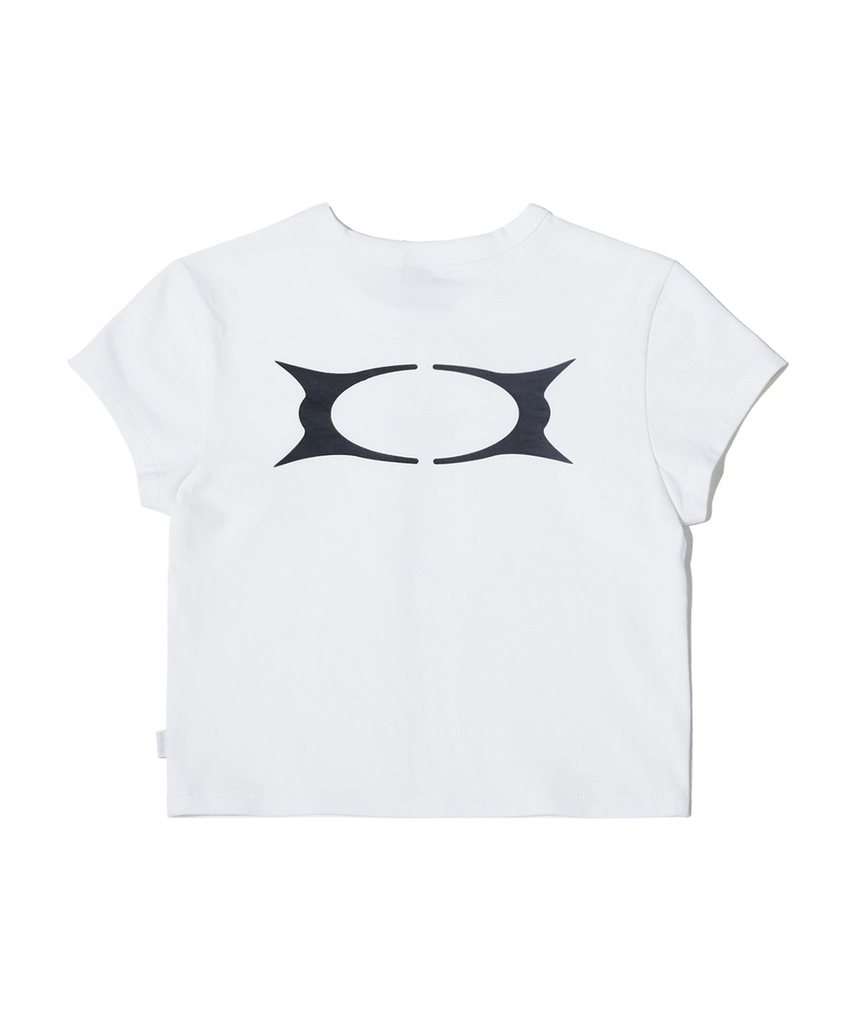 크리틱(CRITIC) OG WORMHOLE LOGO CROP T-SHIRTS WHITE