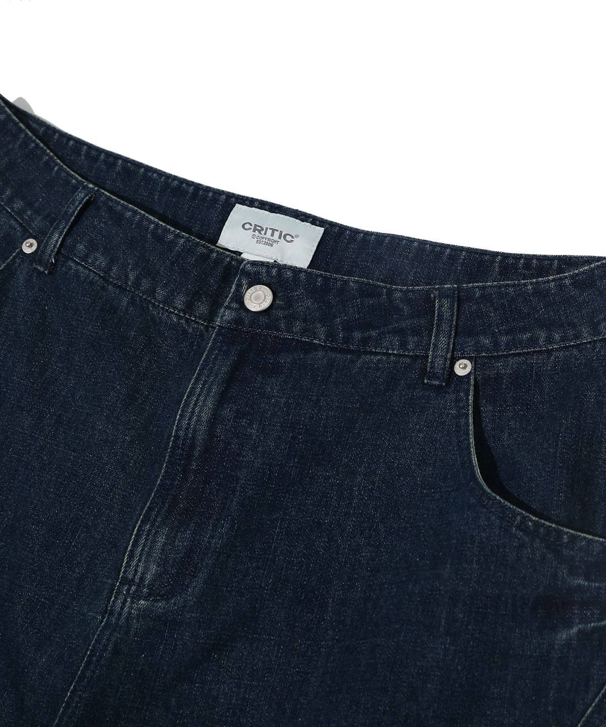 크리틱(CRITIC) VORTEX FADED DENIM PANTS NAVY