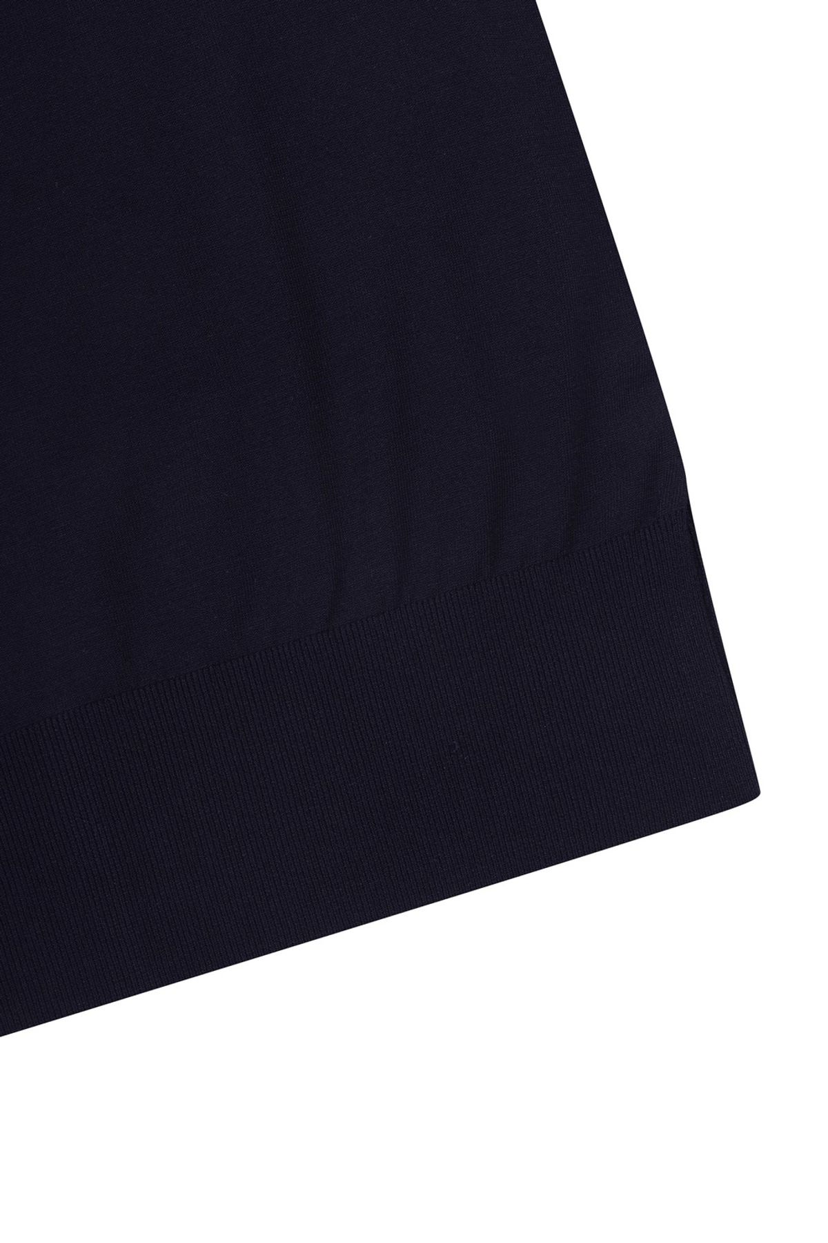 왁(WAAC) Women Big Collar SS Half Zip Sweater_WWWAM25903NYD