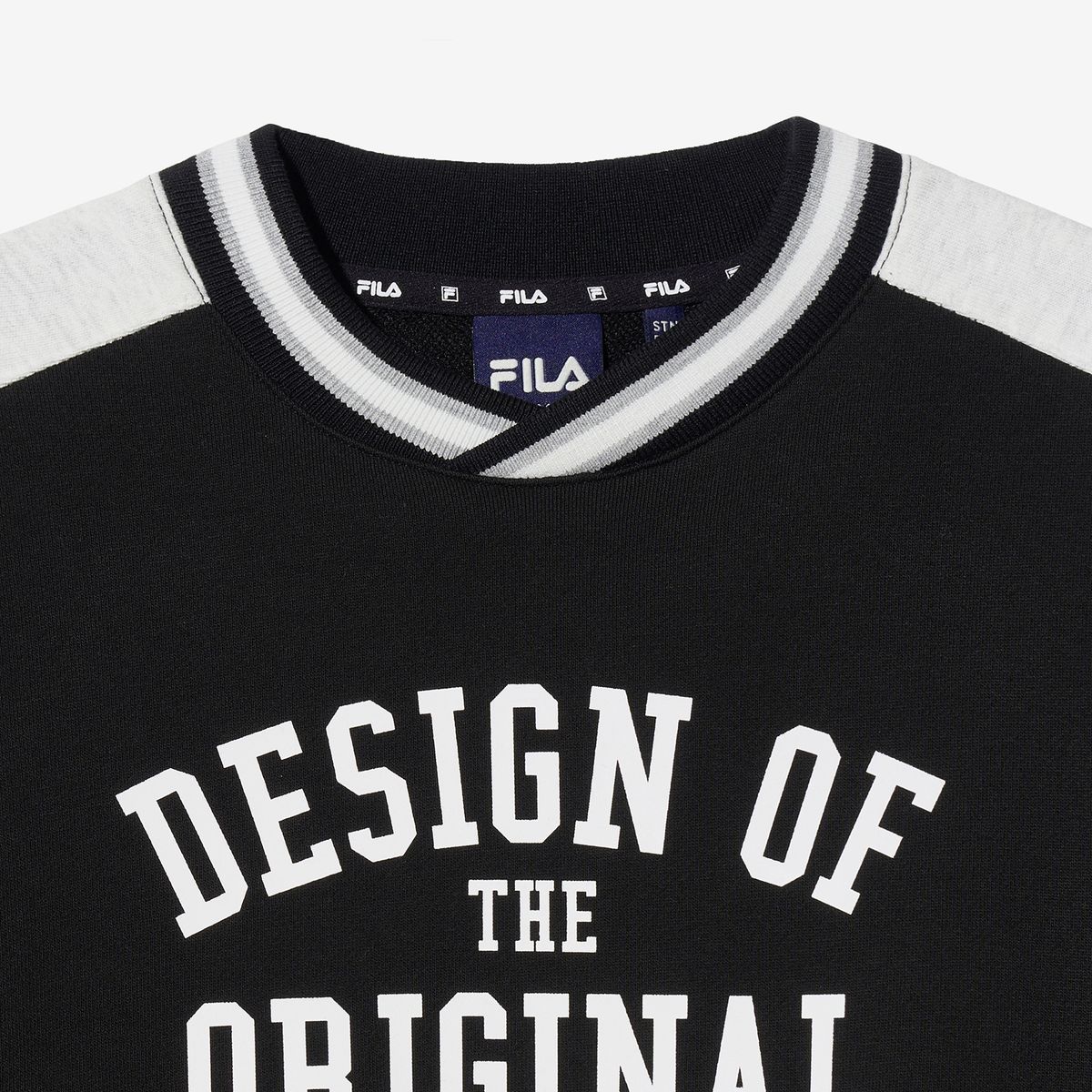휠라 키즈(FILA KIDS) 캠퍼스 배색 맨투맨