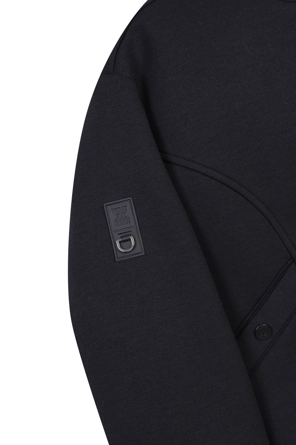 왁(WAAC) Women Pressed logo point jersey Jacket_WWUAS25101BKX