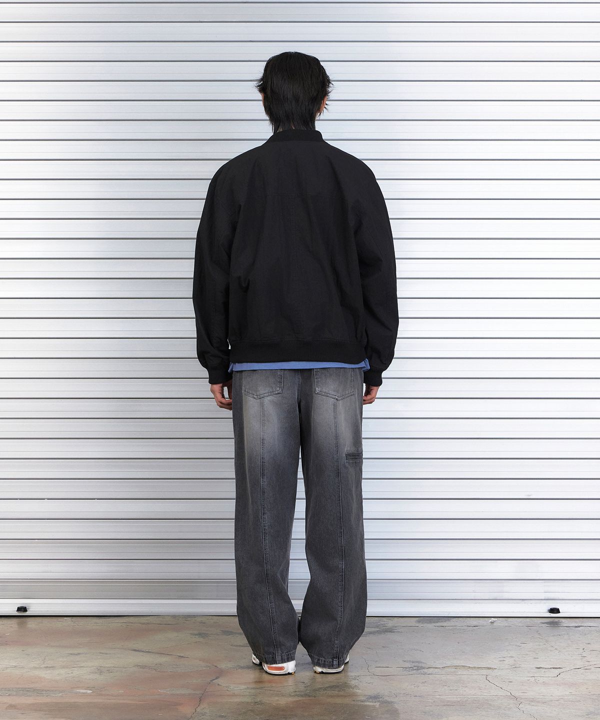논타입(NONTYPE) MULTI POCKET MA-1 JUMPER (BLACK)