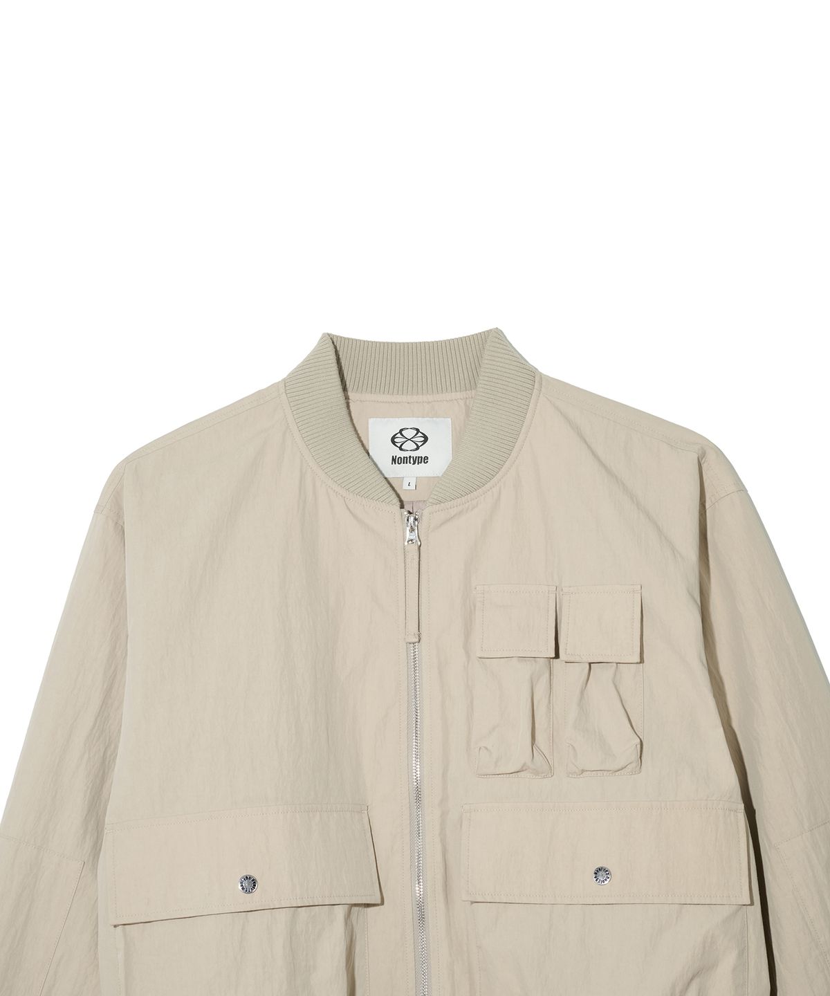 논타입(NONTYPE) MULTI POCKET MA-1 JUMPER (BEIGE)