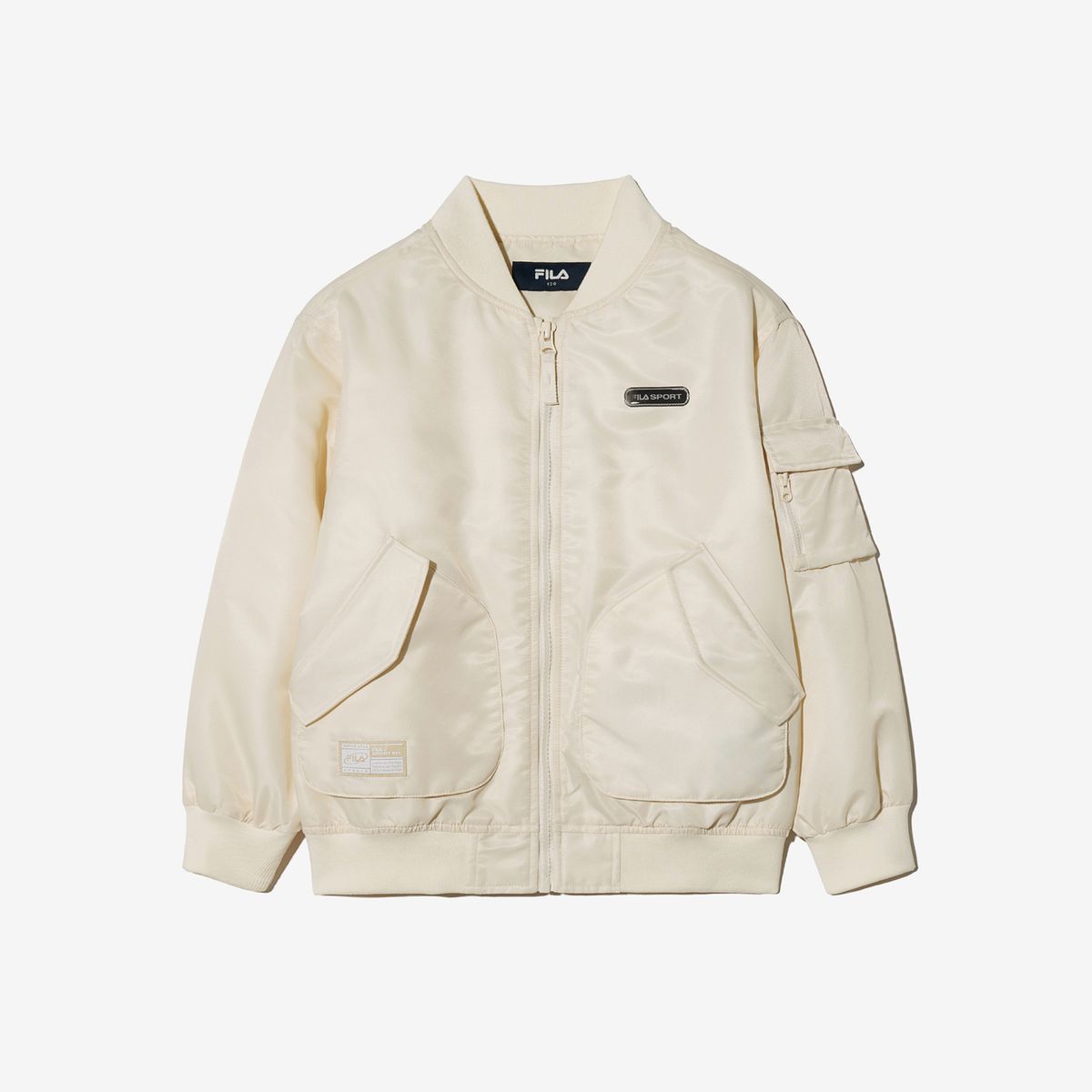 휠라 키즈(FILA KIDS) 글로시 패딩 블루종