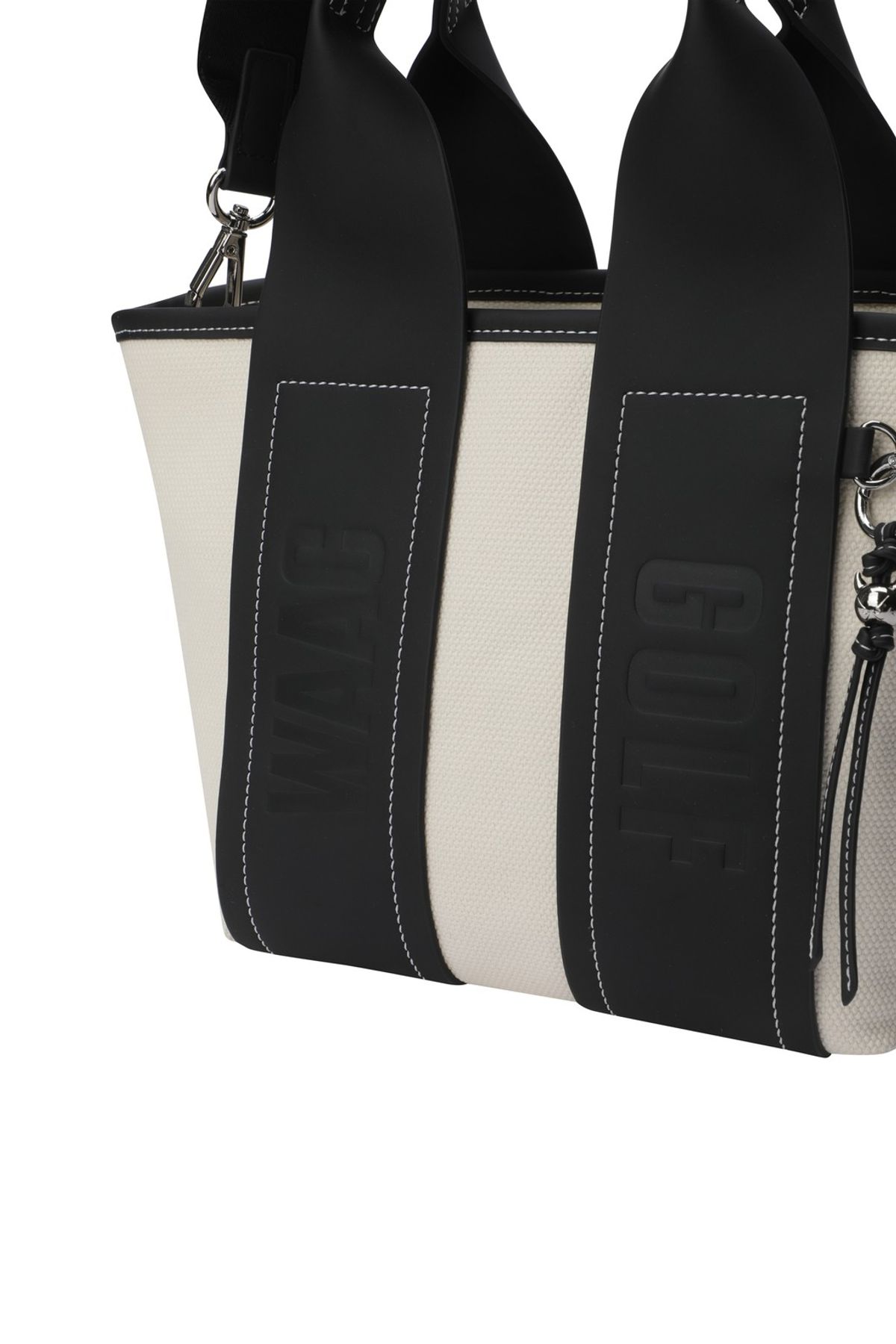 왁(WAAC) Women Logo Tote Bag_WGBAX25111BKX
