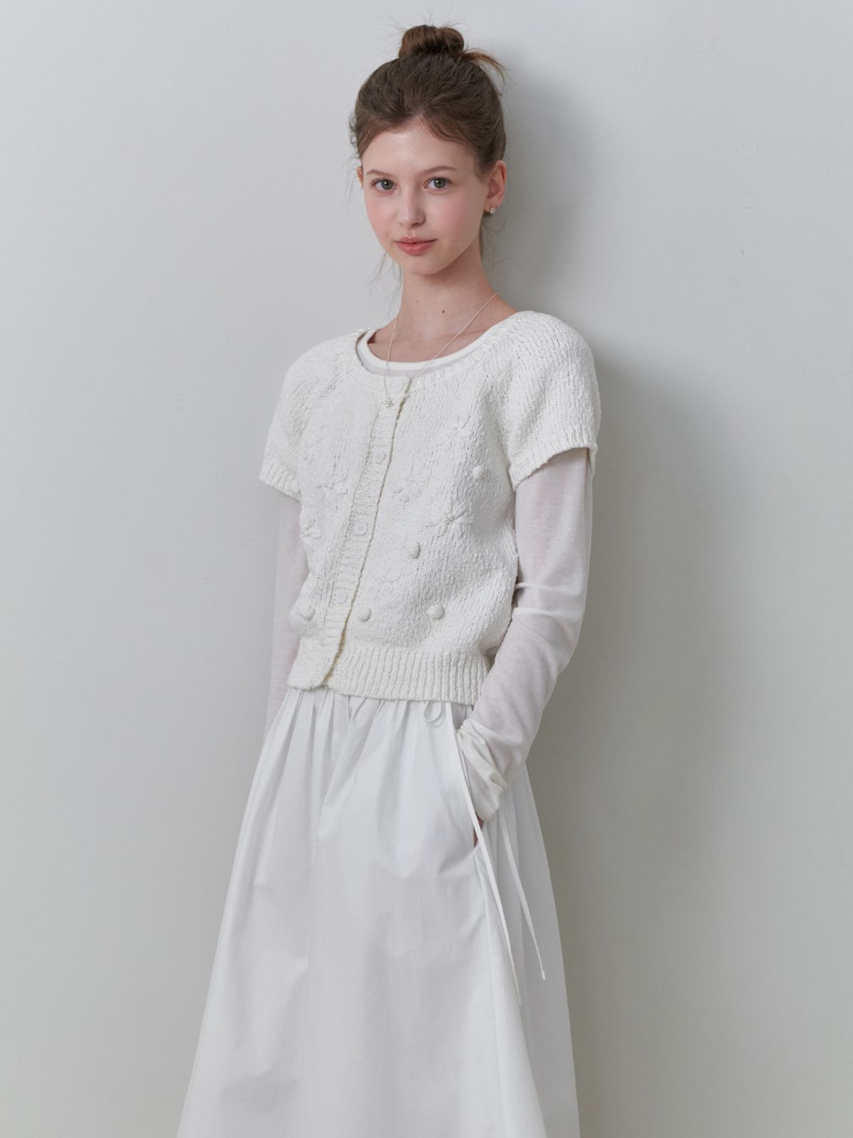 리엘(RE L) Smoothie tencel t-shirt (white)