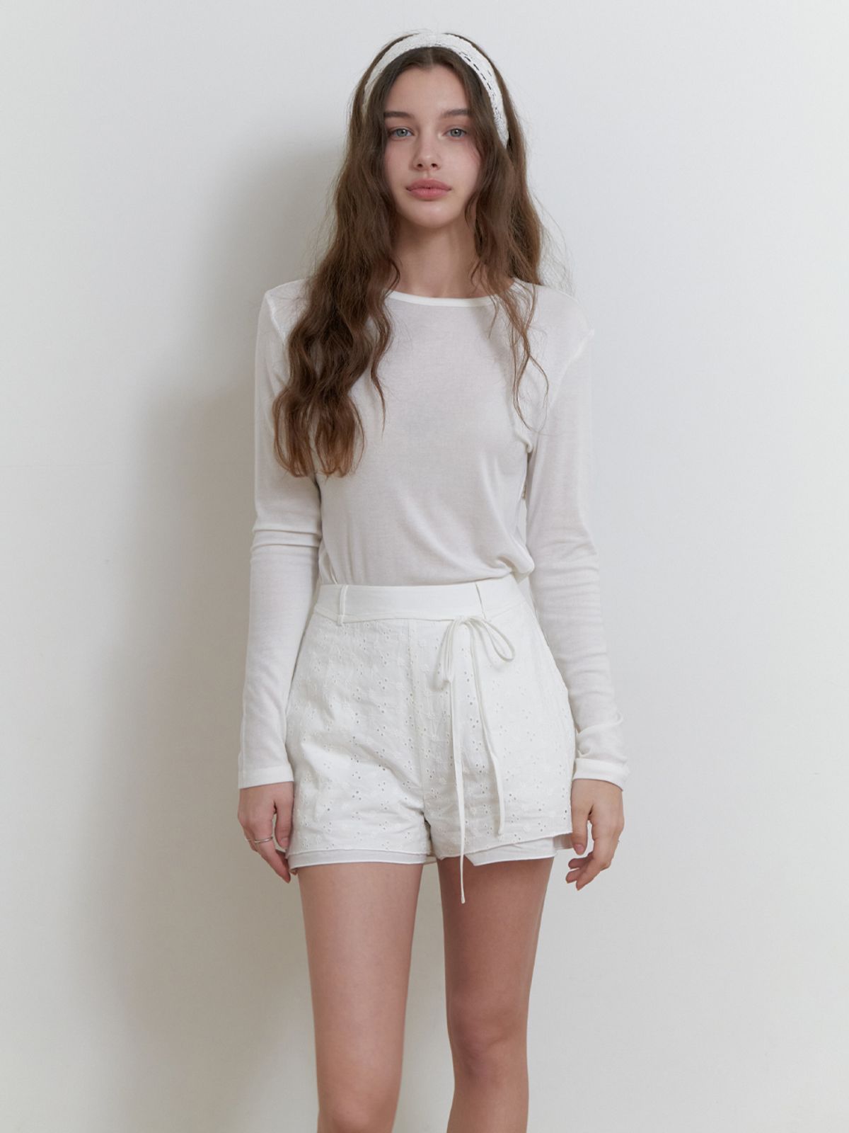 리엘(RE L) Smoothie tencel t-shirt (white)