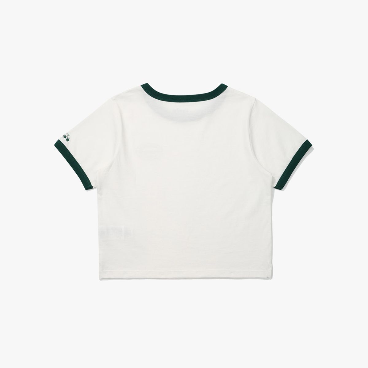 디아도라(diadora) 위켄드 링거 반팔 티셔츠 우먼 OFF WHITE