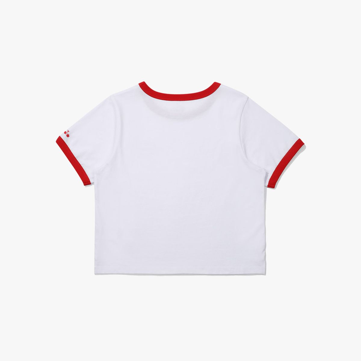 디아도라(diadora) 위켄드 링거 반팔 티셔츠 우먼 WHITE